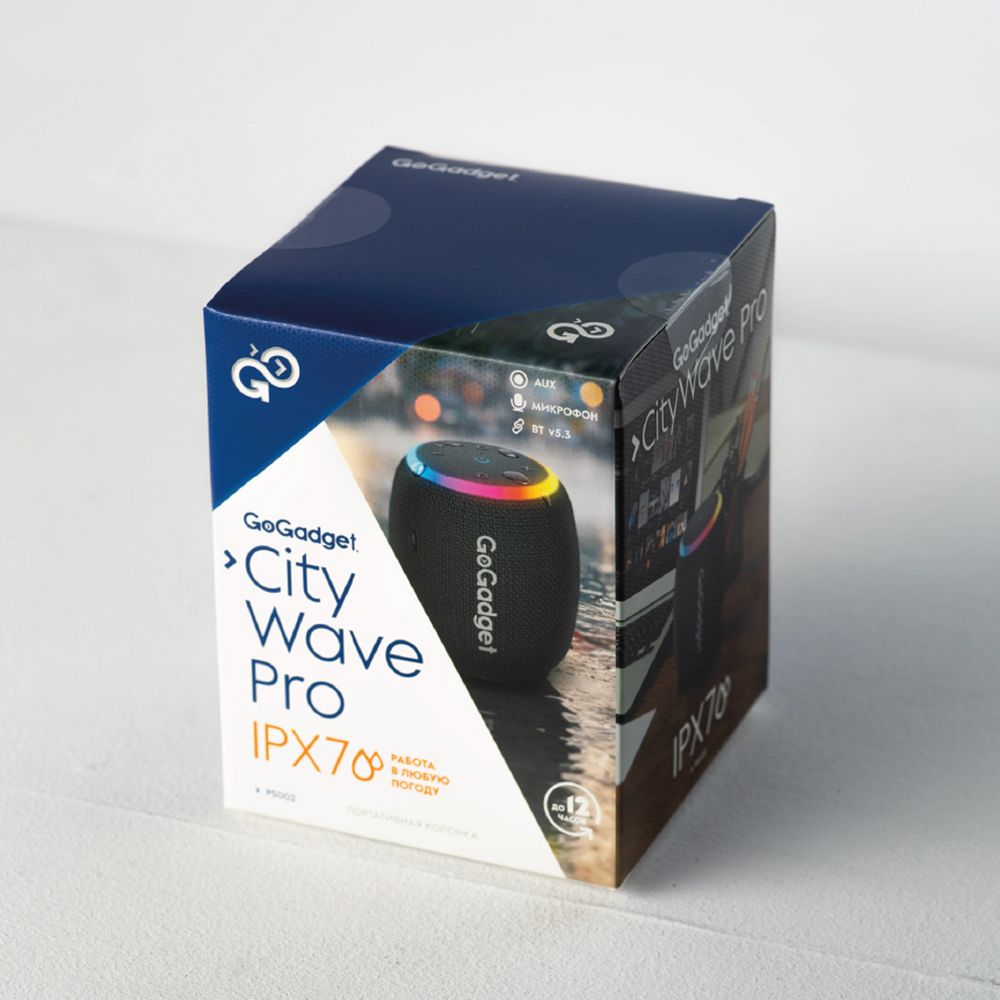 Водонепроницаемая колонка с подсветкой CityWave Pro