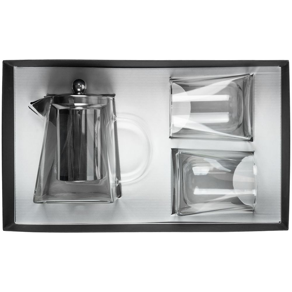 Чайный набор Quadroni в темно-синей коробке