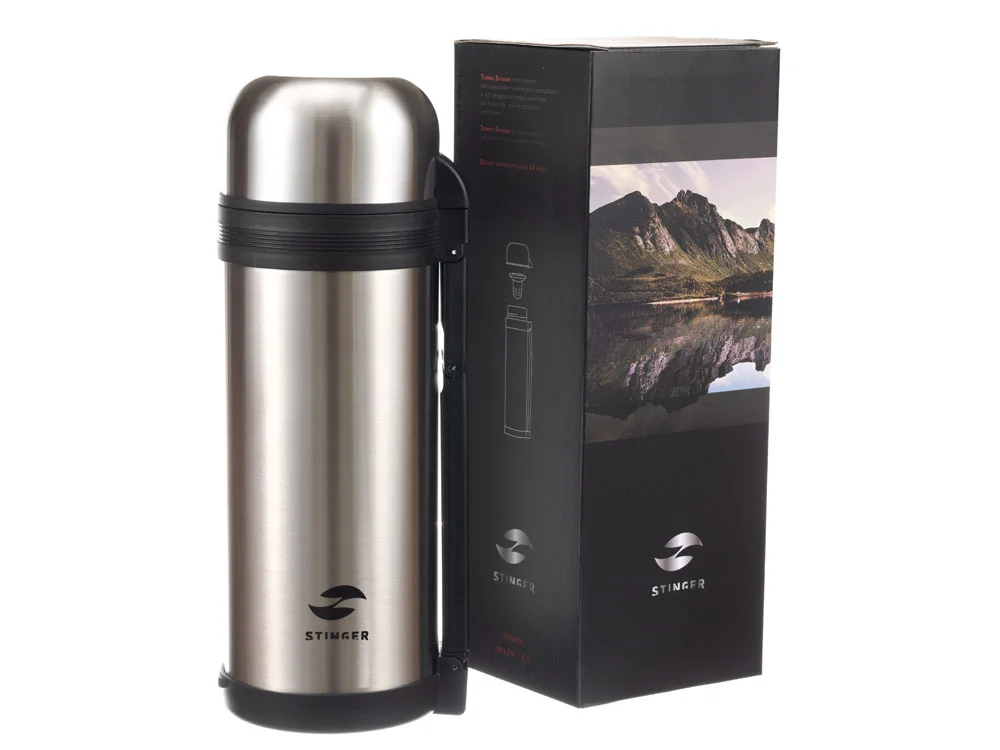 Термос широкий с ручкой, 1800 мл