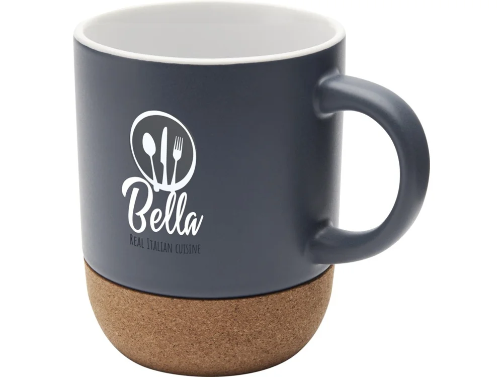 Керамическая кружка Billie с пробковым дном, матовая