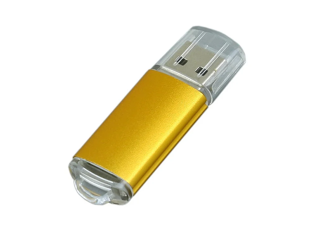USB 2.0- флешка на 16 Гб с прозрачным колпачком