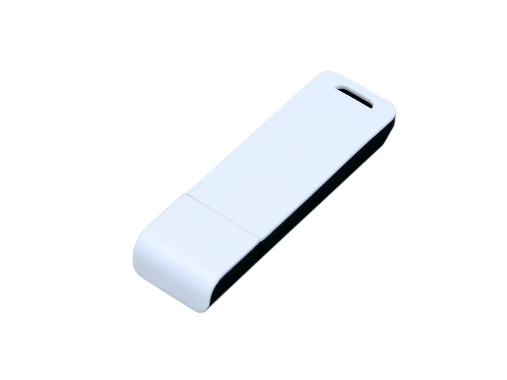 USB 2.0- флешка на 16 Гб с оригинальным двухцветным корпусом