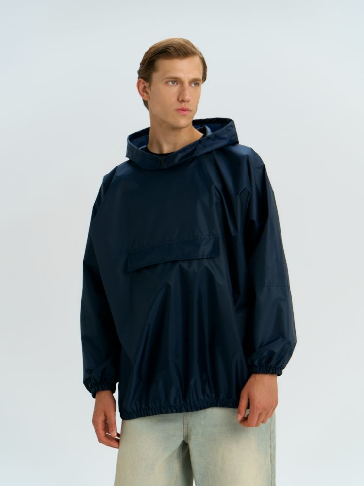 Дождевик-анорак Alatau, укороченный, черный