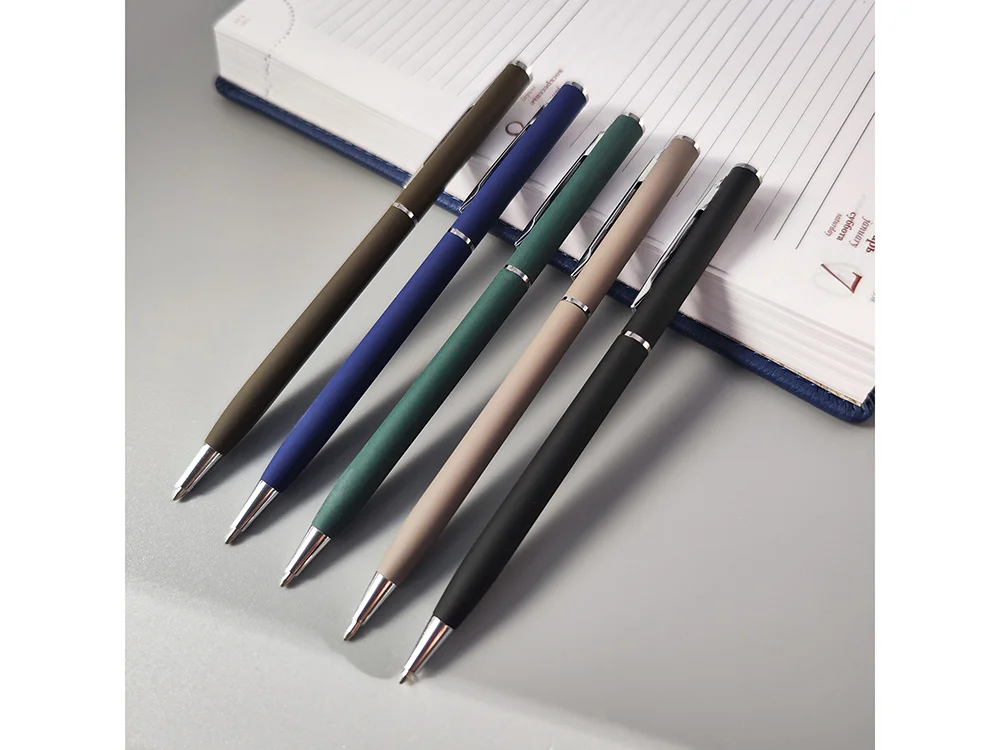 Ручка металлическая шариковая Palermo, софт-тач