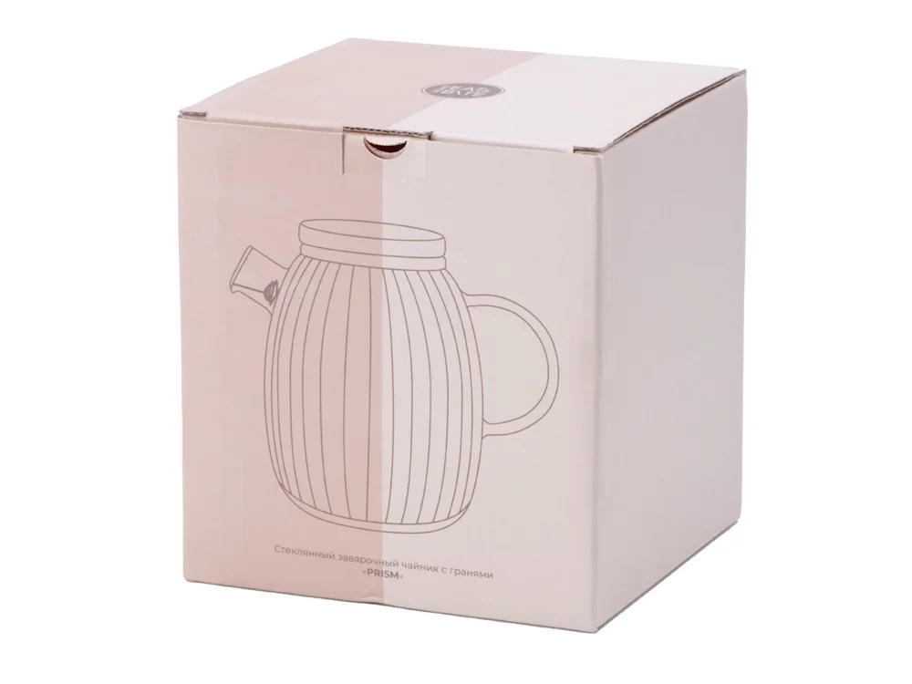 Стеклянный заварочный чайник с гранями Prism