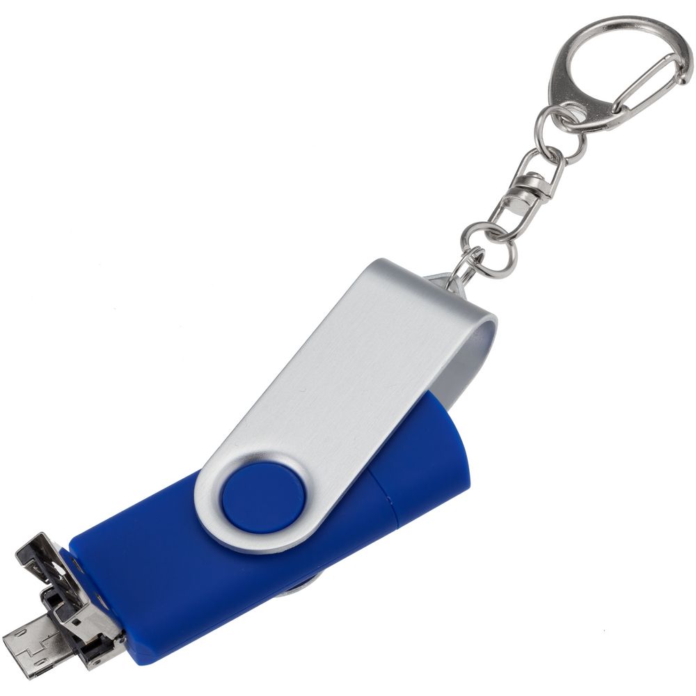 Флешка Trio Twist, синяя