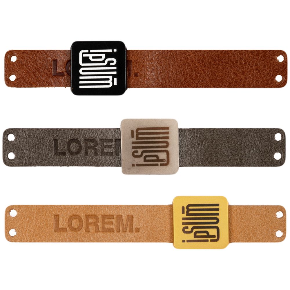 Квадратный шильдик на резинку Direct