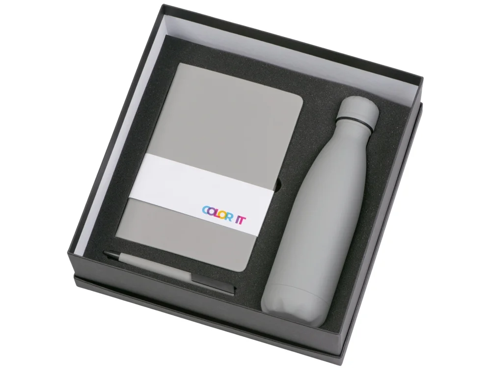 Подарочный набор COLOR IT c блокнотом, ручкой и термобутылкой