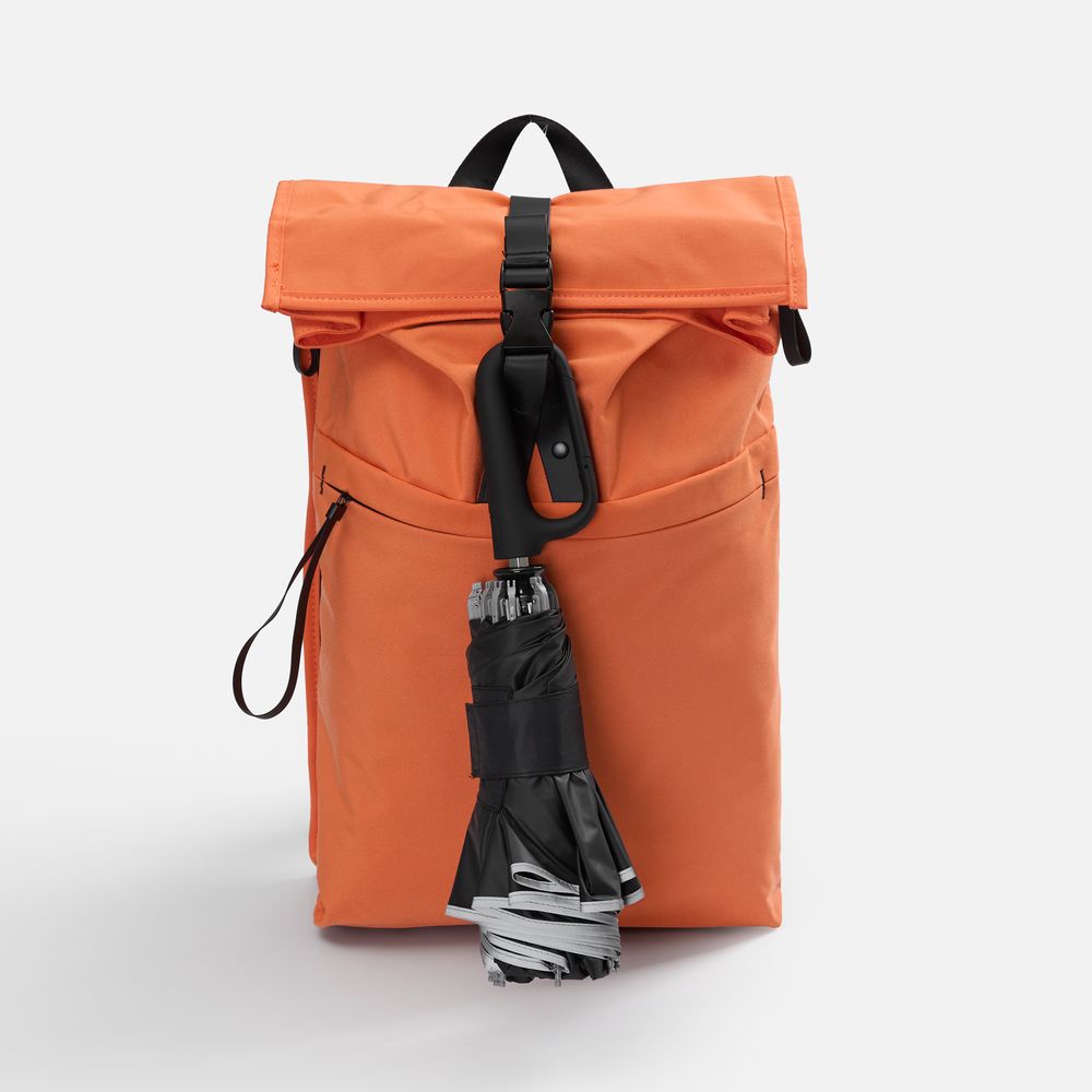 Зонт обратного сложения с ручкой-карабином Foldberry