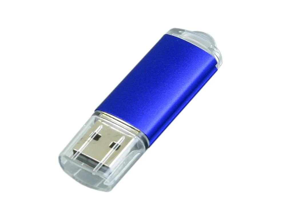 USB 2.0- флешка на 16 Гб с прозрачным колпачком