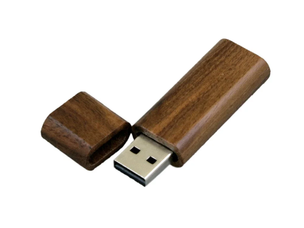 USB 2.0- флешка на 16 Гб эргономичной прямоугольной формы с округленными краями
