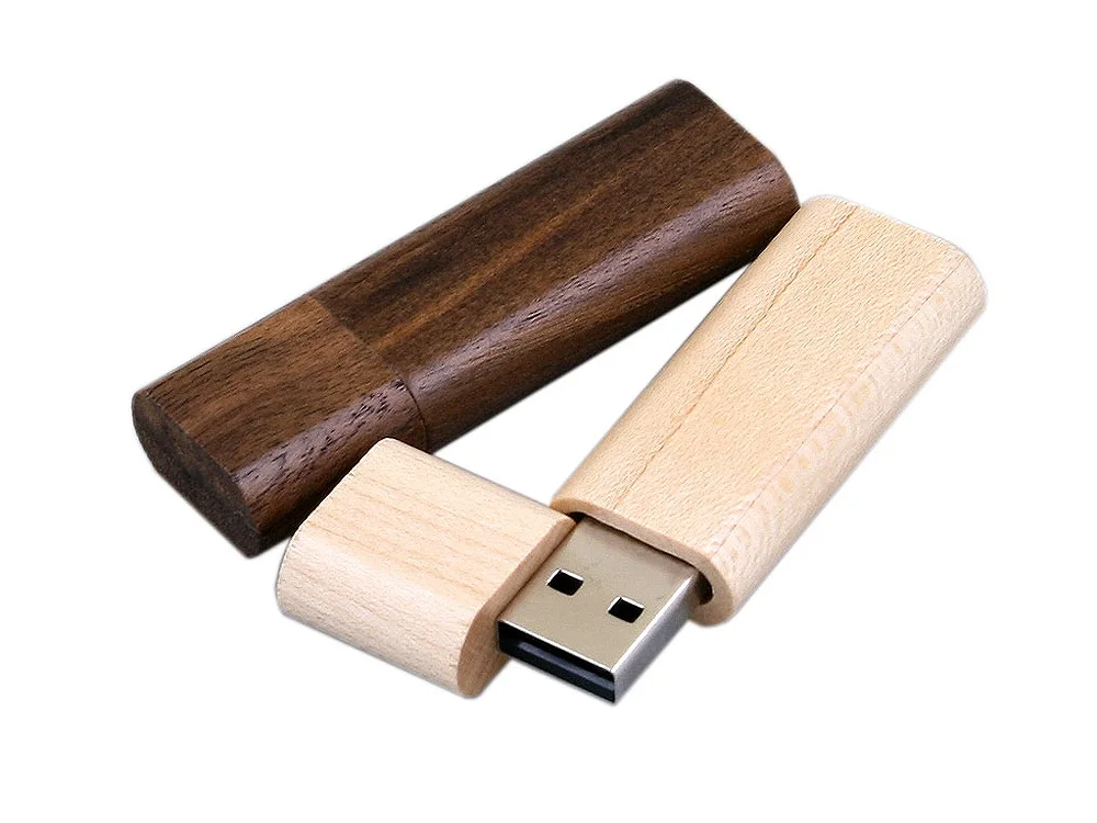 USB 2.0- флешка на 16 Гб эргономичной прямоугольной формы с округленными краями