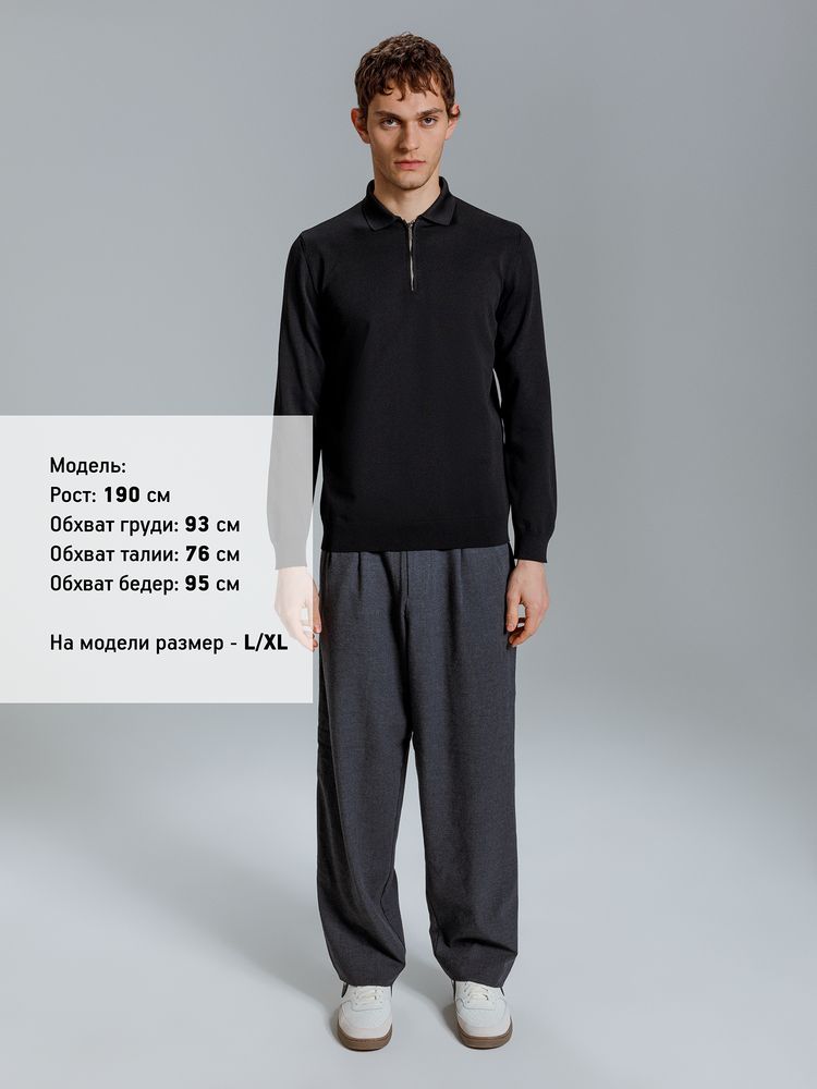 Рубашка поло мужская с длинным рукавом Terrazzo