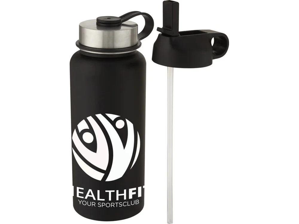 Бутылка спортивная Supra с вакуумной изоляцией и 2 крышками