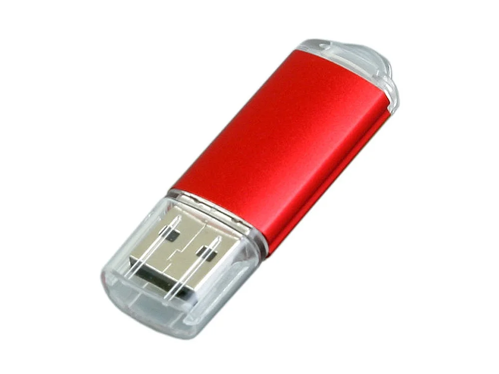 USB 2.0- флешка на 16 Гб с прозрачным колпачком