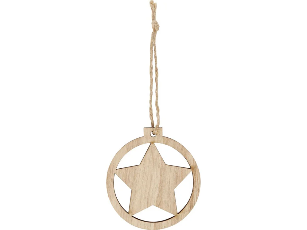 Деревянная подвеска Natall в форме звезды