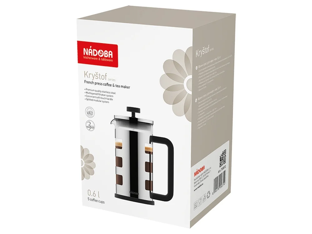 Френч-пресс KRYSTOF, 1 л