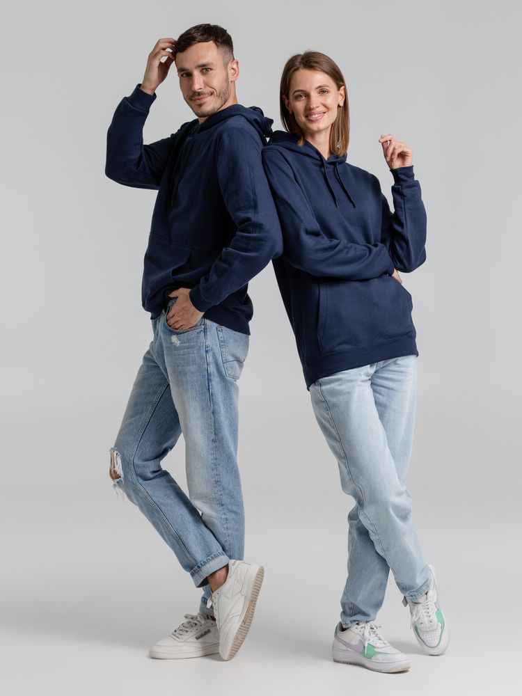 Толстовка с капюшоном Snake II голубая