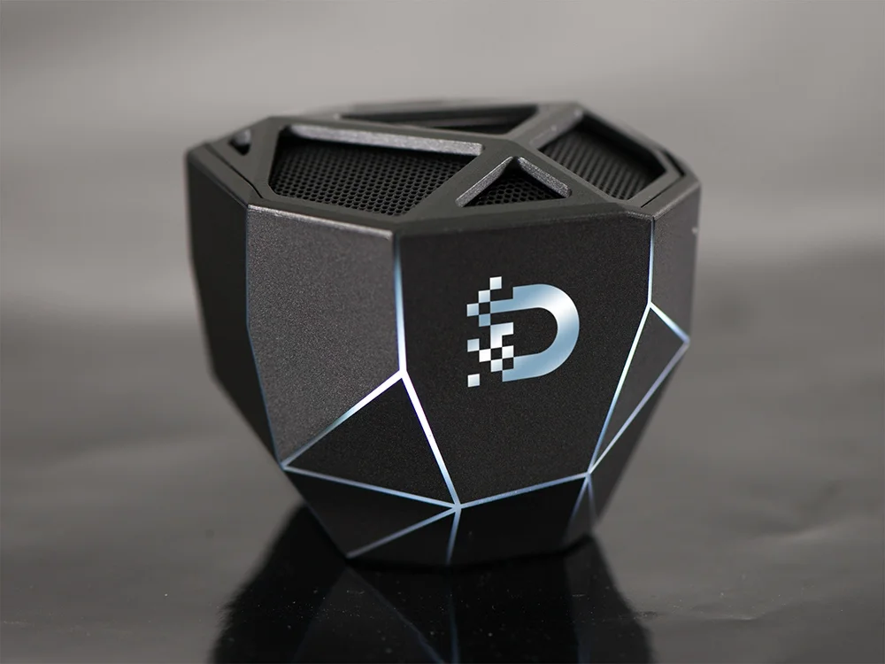 Портативная колонка Geo, белая подсветка