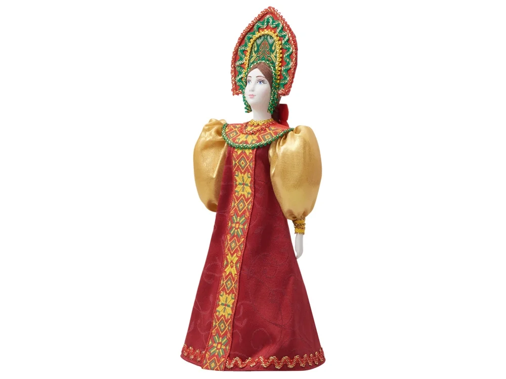 Подарочный набор: кукла фарфоровая, чай Малина с мятой