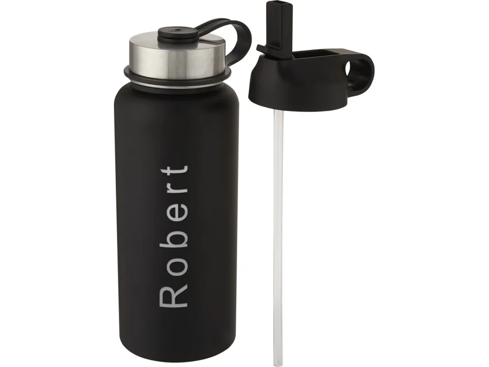 Бутылка спортивная Supra с вакуумной изоляцией и 2 крышками