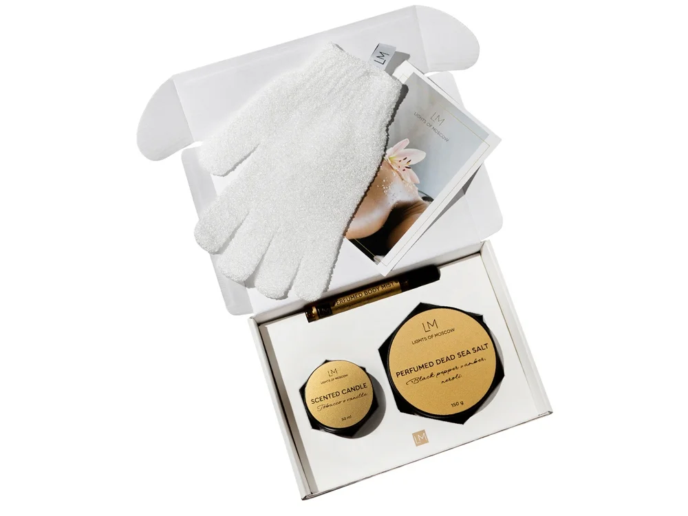 Парфюмированный спа-набор с лого Lights of Moscow