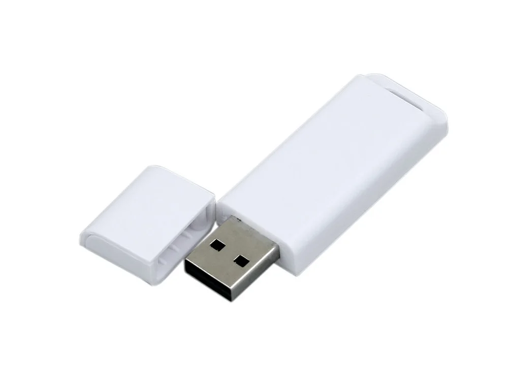 USB 2.0- флешка на 16 Гб с оригинальным двухцветным корпусом