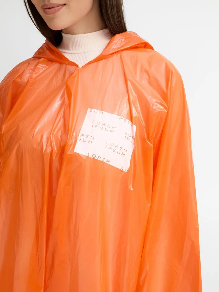 Дождевик-плащ BrightWay с печатью в один цвет на заказ