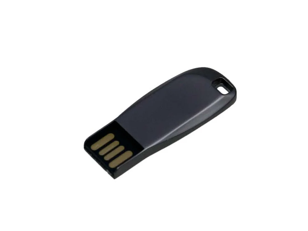 USB 2.0- флешка на 16 Гб компактная с мини чипом и овальным отверстием