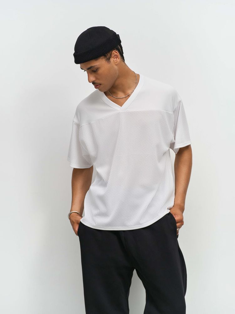 Футболка унисекс Nino с V-образным вырезом