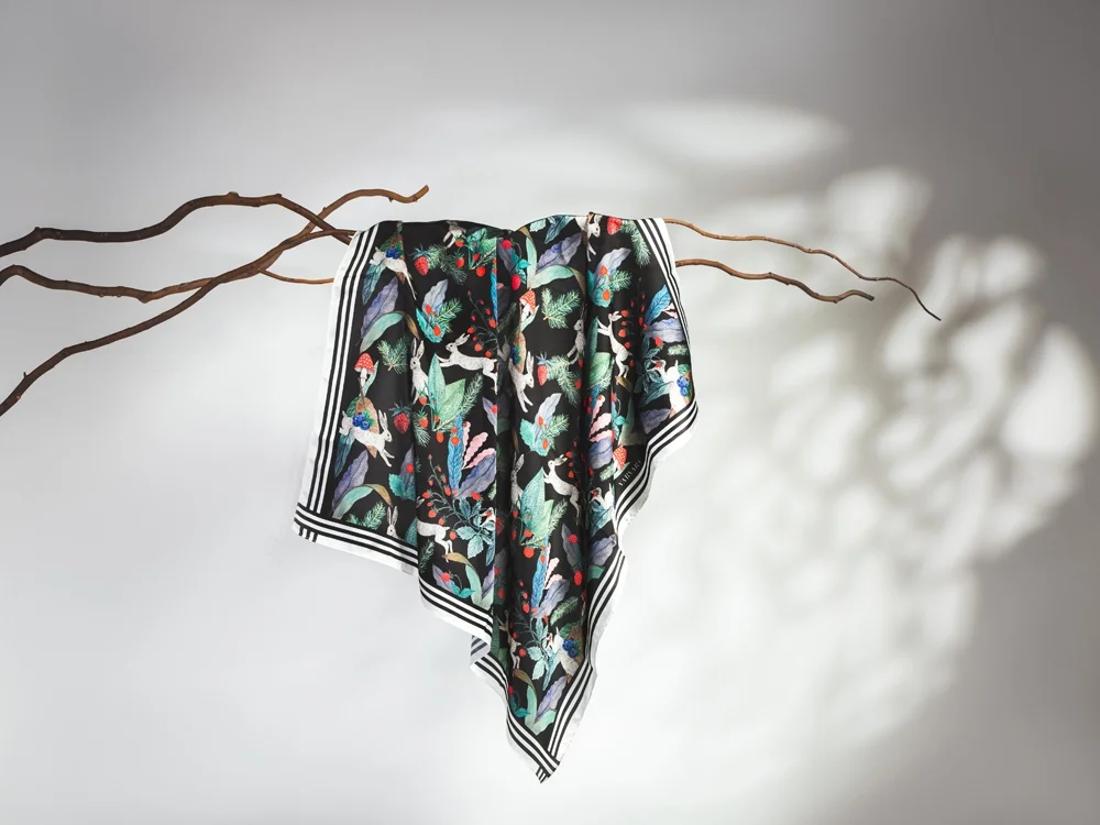 Платок Зайцы