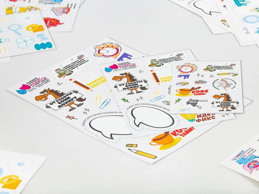 Наклейки UV-DTF Sticker Pack на заказ