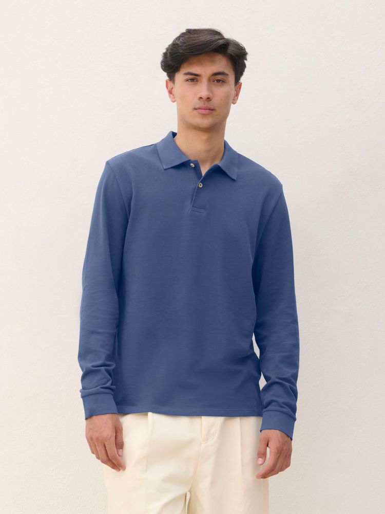 Рубашка поло унисекс с длинным рукавом Pacific LSL