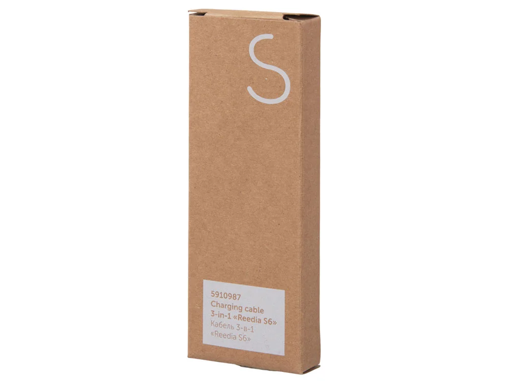 Кабель 3-в-1 с подсветкой лого Reedia S6
