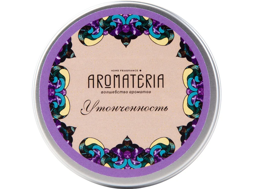 Набор: платок Кремль – Москва и свеча Бархатный пион