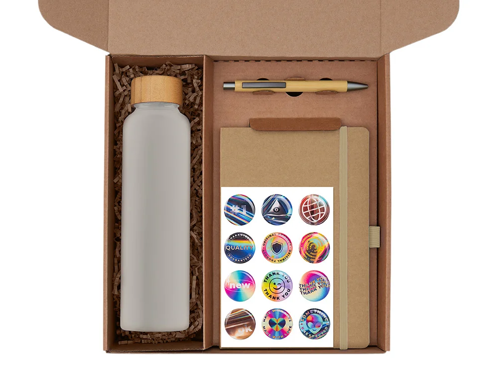 Набор Wooden с бутылкой, блокнотом, ручкой и подставкой для телефона