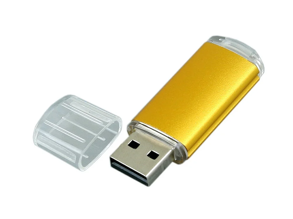 USB 2.0- флешка на 16 Гб с прозрачным колпачком