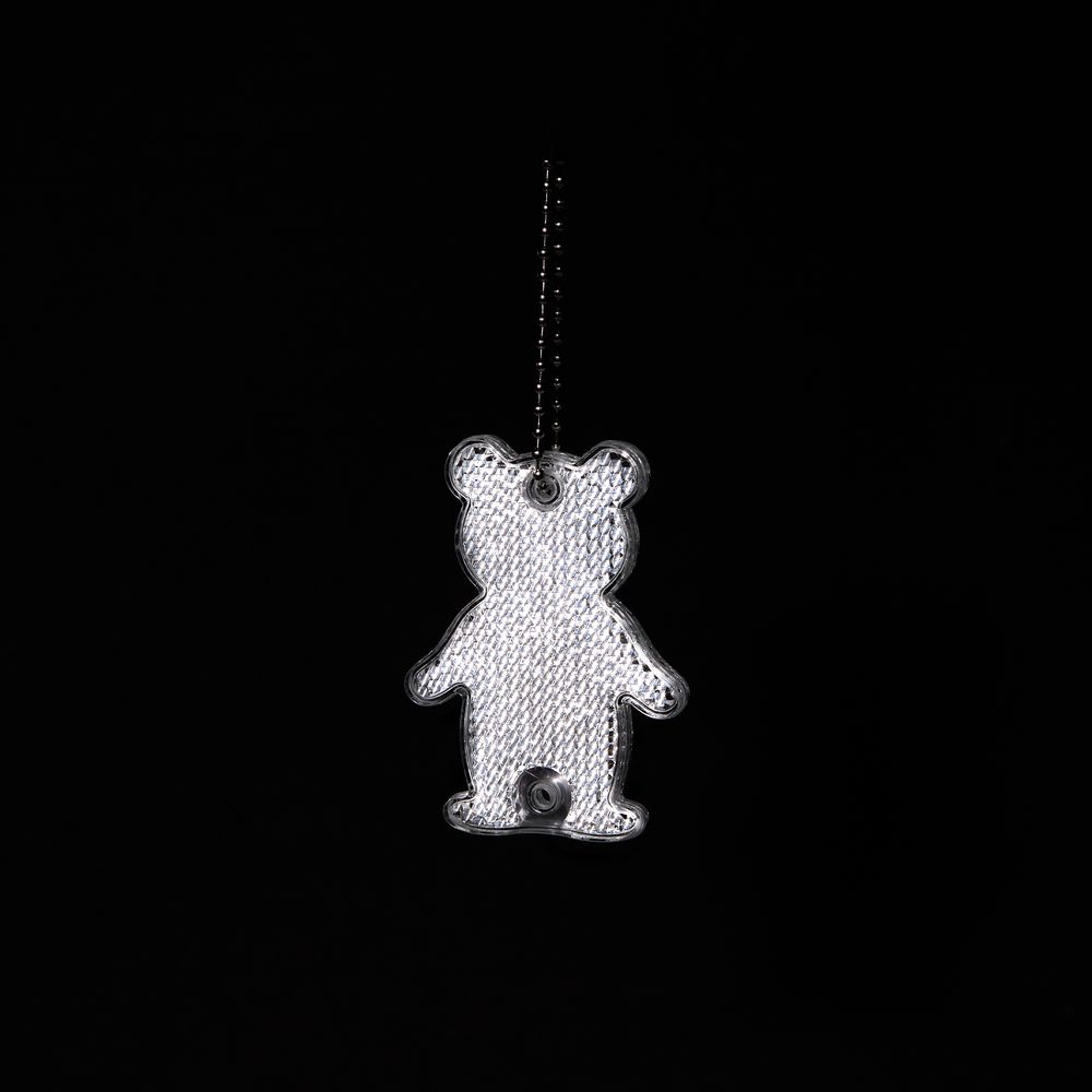 Пешеходный светоотражатель с цепочкой «Мишка»