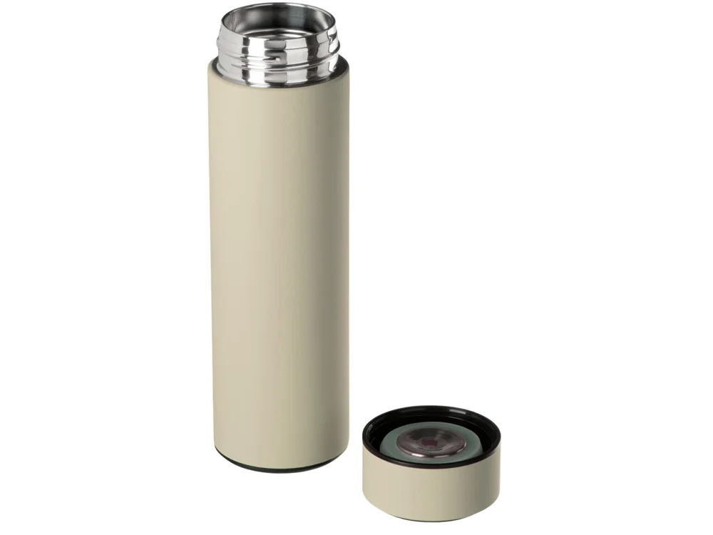 Вакуумный термос Module X с индикатором температуры и медной изоляцией, 500 мл, крафтовый тубус