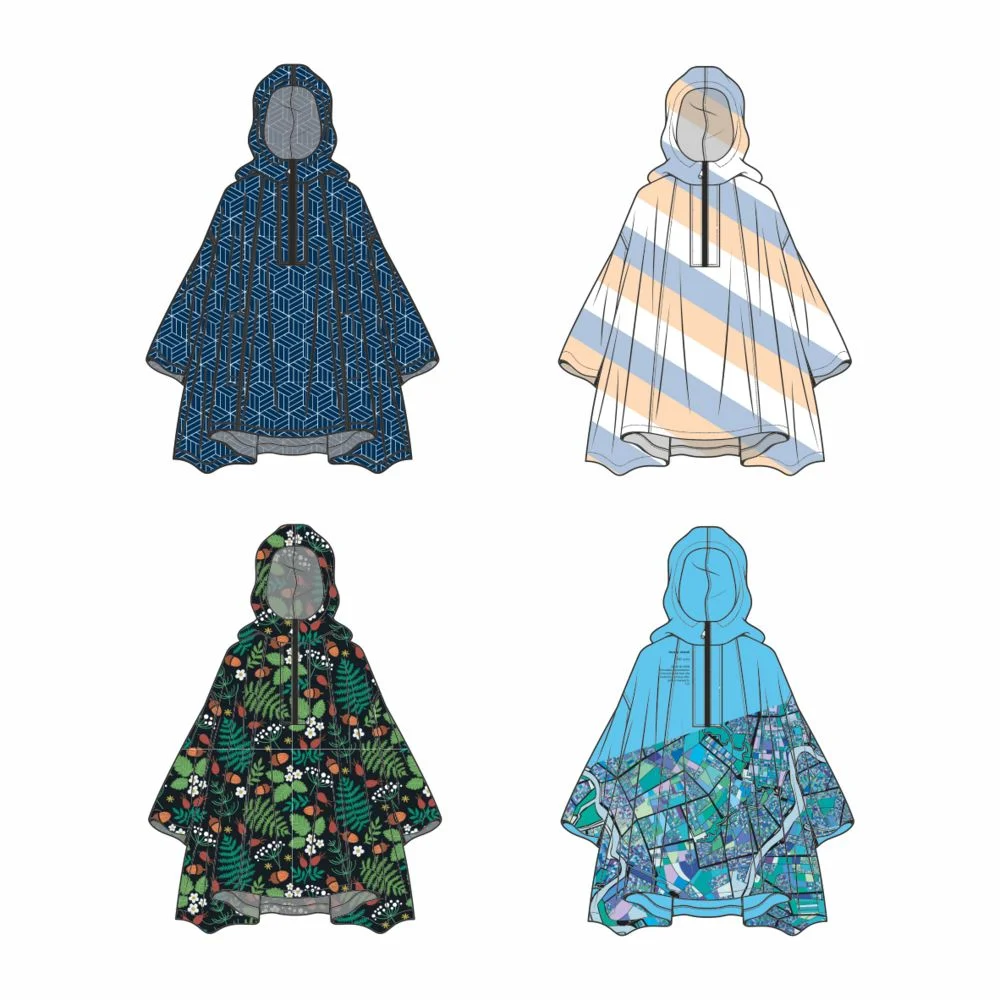 Дождевик-пончо AquaStop взрослый на заказ, разноцветный