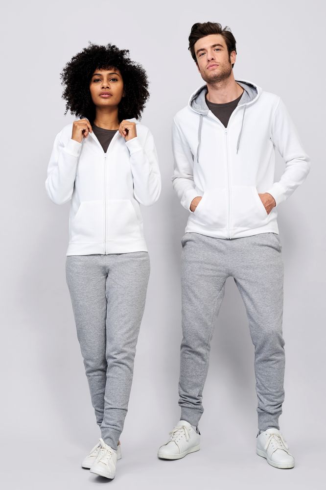 Толстовка мужская на молнии Soul Men 290 с контрастным капюшоном