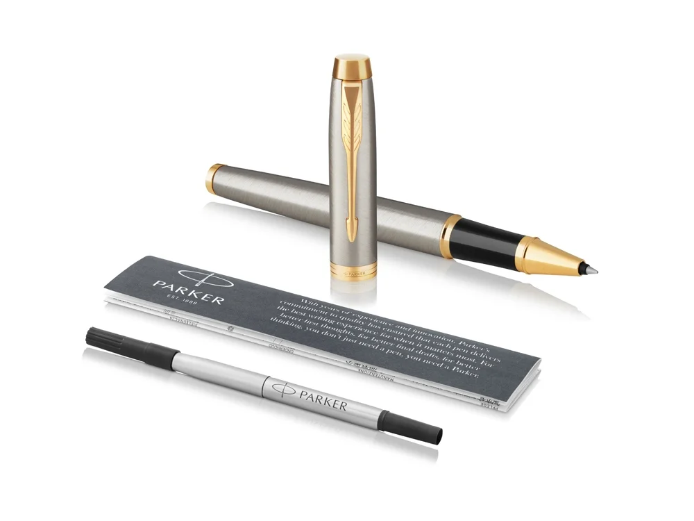 Ручка роллер Parker IM Core Brushed Metal GT