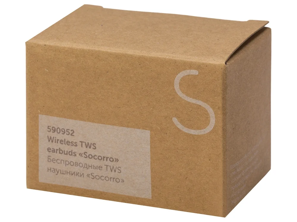 Наушники беспроводные TWS Socorro из пробки и переработанного пластика