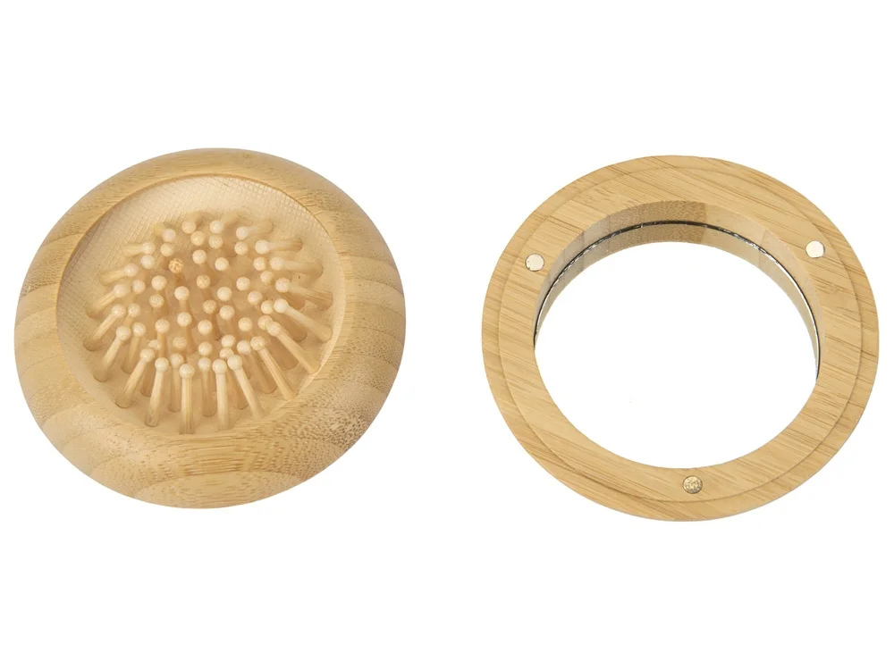 Расческа с зеркалом Daisy из бамбука
