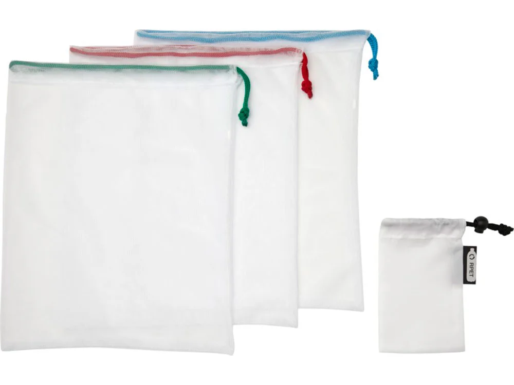 Набор сетчатых сумок Trio из вторичного ПЭТ