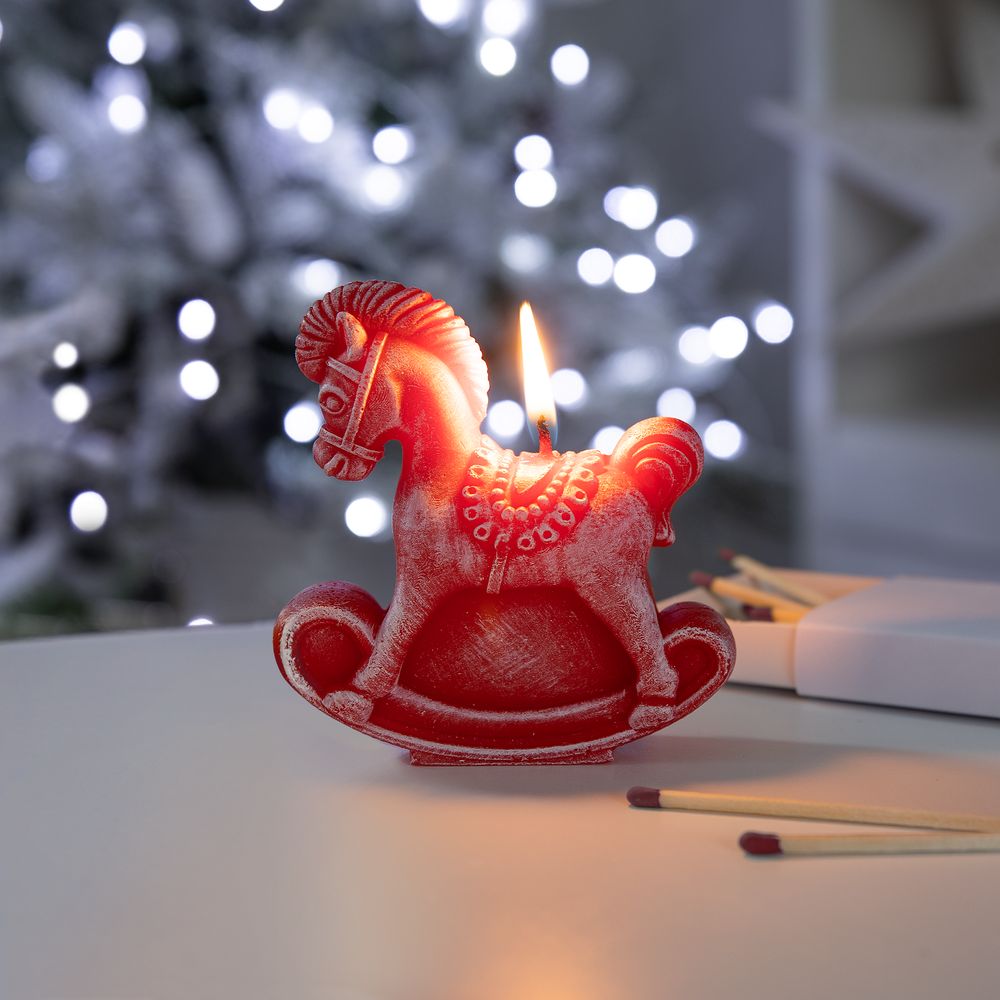Свеча фигурная «Лошадка-качалка»