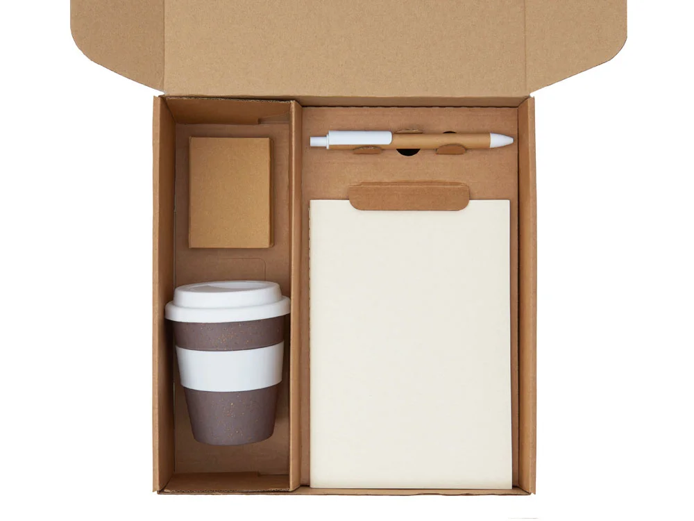 Набор Halm с блокнотом, ручкой и стаканом