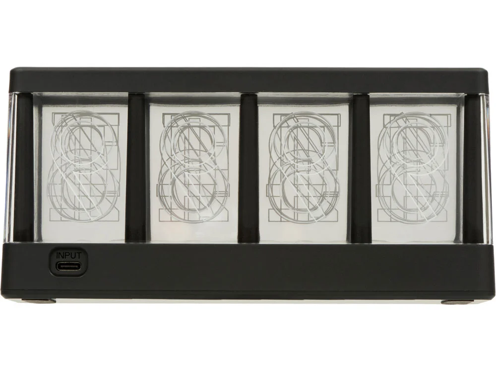 Часы с LED-подсветкой и беспроводной зарядкой Cyber, 10 Вт