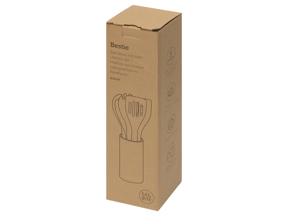 Набор кухонных принадлежностей из бамбука 6в1 Bestie