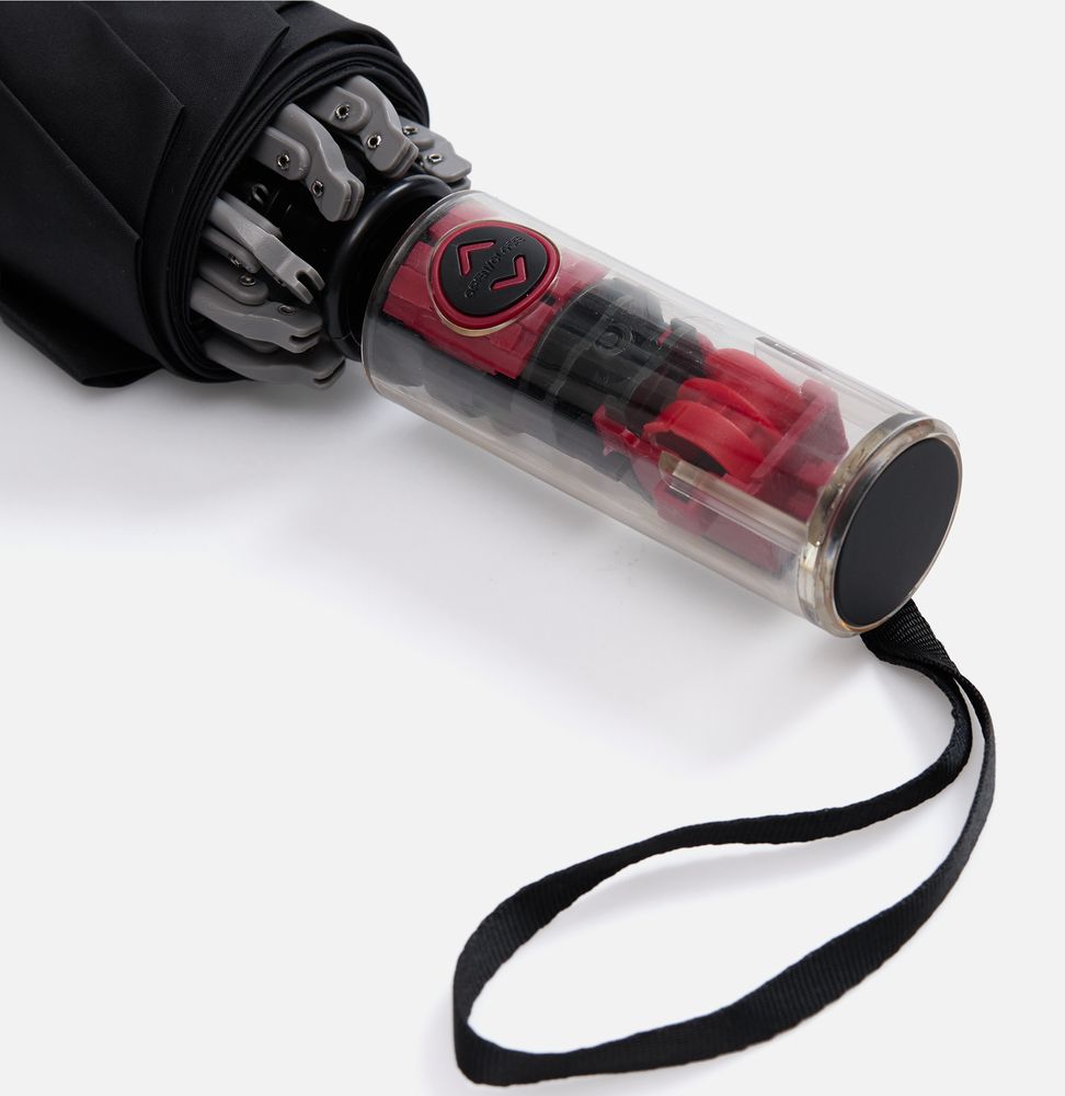 Зонт наоборот складной Futurum со светоотражающим кантом